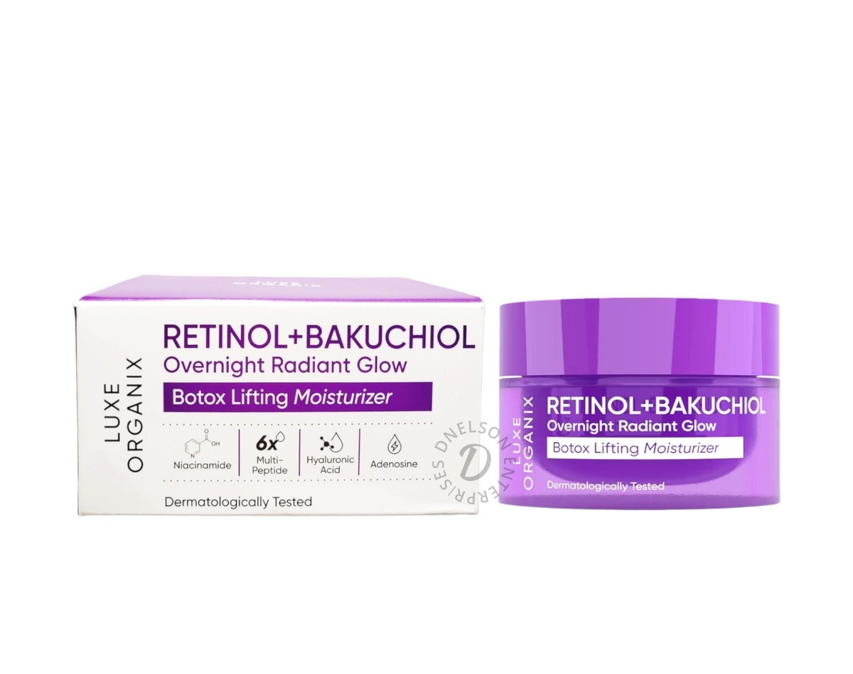 Luxe Organix Retinol + Bakuchiol 3本セット LUXE ORGANIX Retinol + Bakuchiol Overnight Lifting Moisturizer 50g