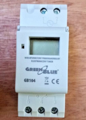Elektronische programmierbare GB104 digitale Zeitschaltuhr DIN 16A 3600W - VERKAUFT WIE ABGEBILDET