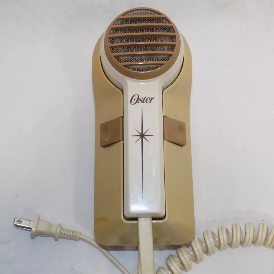 1985 Oster Wall Mount 3 Speeds Hair Dryer 317-06 Mid Century Modern Starburst - Image 2 of 4