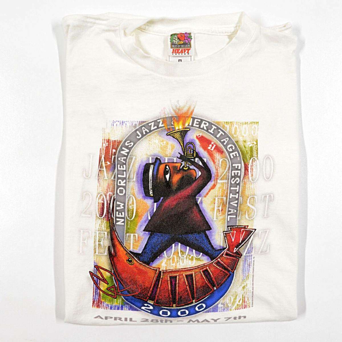 New Orleans Jazz Fest & Heritage Festival 2000 T-Shirt Medium