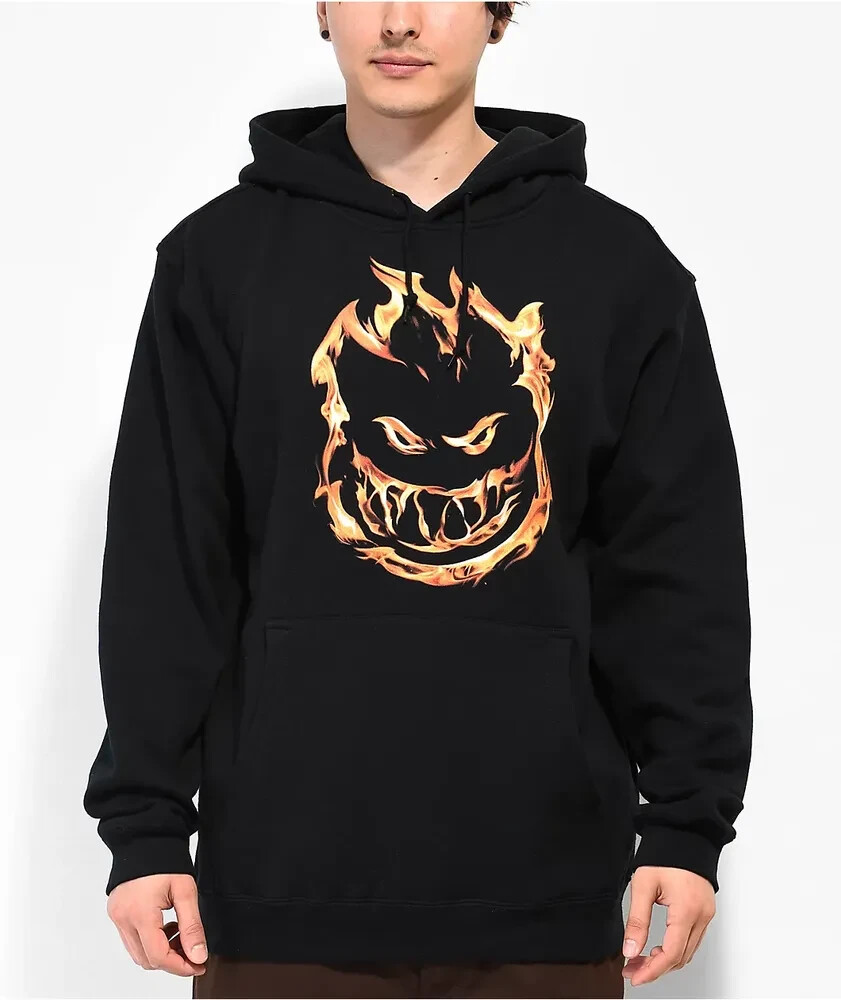 Sudadera con capucha Spitfire 451 Flame - negra