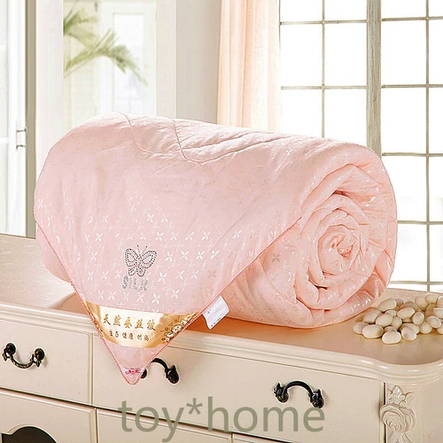Natural/Mulberry Silk Comforter For Full Size Duvet/Blanket/Quilt Beige Filler - Picture 2 of 10