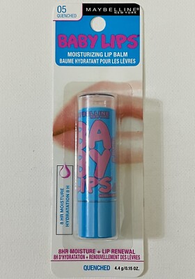Maybelline Baby Lips QUENCHED #05 Moisturizing Lip Balm Blue Pink 1pc NEW!