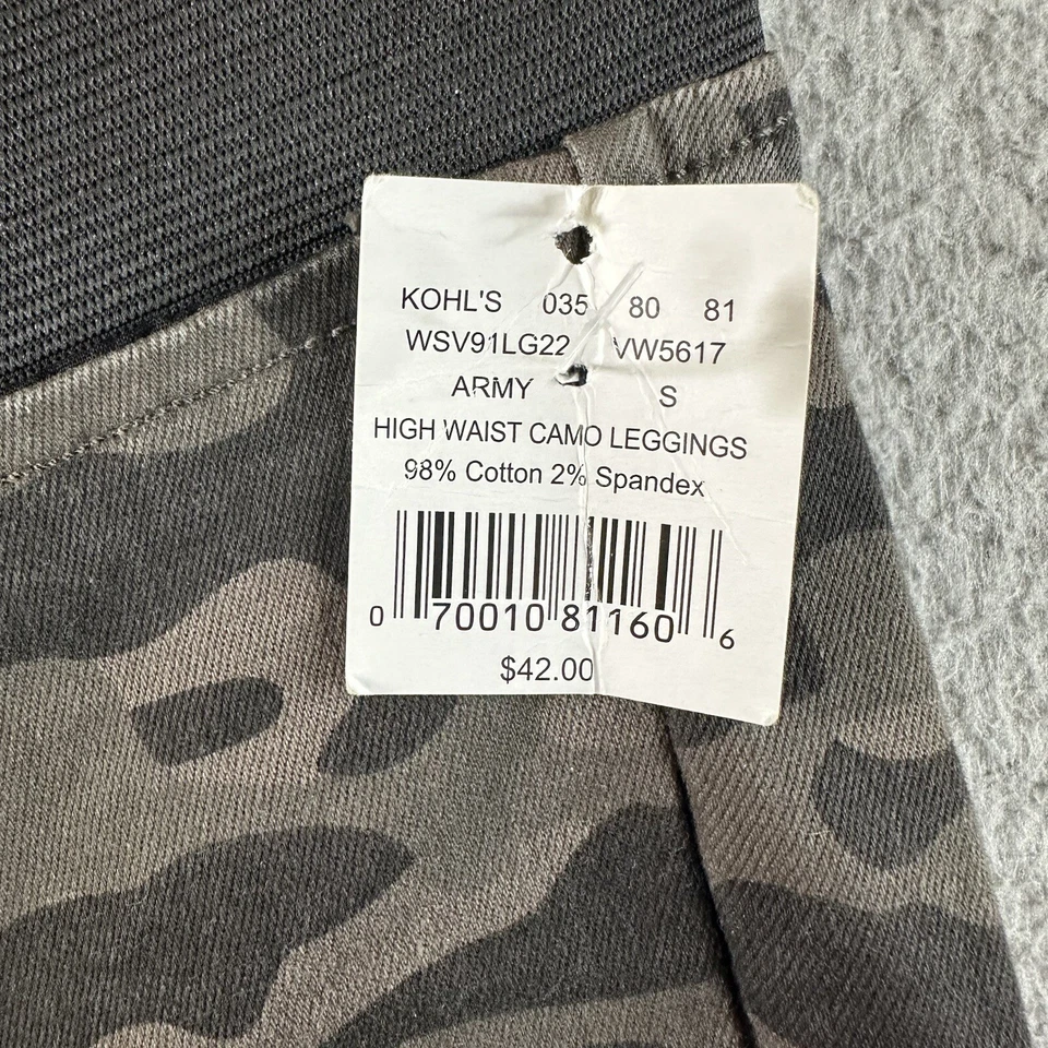 Leggings camuflados cintura alta Simply Verawang para mujer talla S Foto 4 de 4