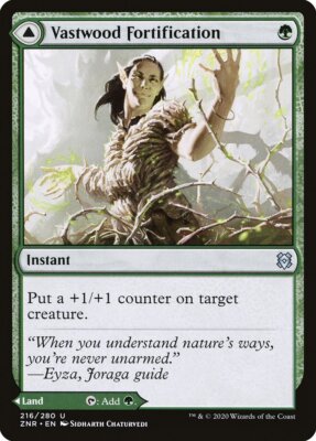 Magic the Gathering (mtg): ZNR: Vastwood Fortification - Foil