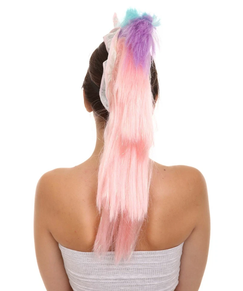 Tocado largo colorido majestuoso unicornio mohawk para mujer PZA-0012 Foto 4 de 4