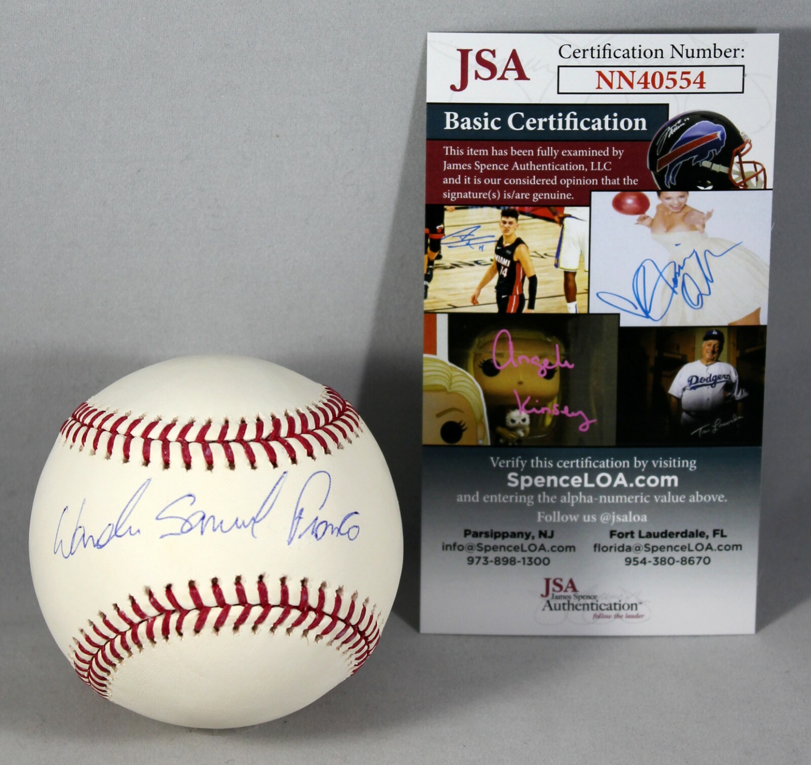 Wander Franco Autographed Signed Rawlings Oml Baseball Full Signature Tampa Bay Rays JSA COA 