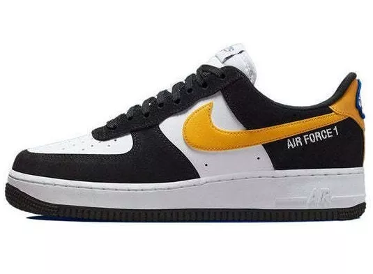 Nike Air Force 1 Low Athletic Club Black Yellow White DH7568-002 Men's 12.5  DS