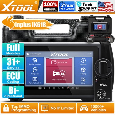 XTOOL IK618  Key Programming Scanner Bidirectional Full System Diagnostic Tool