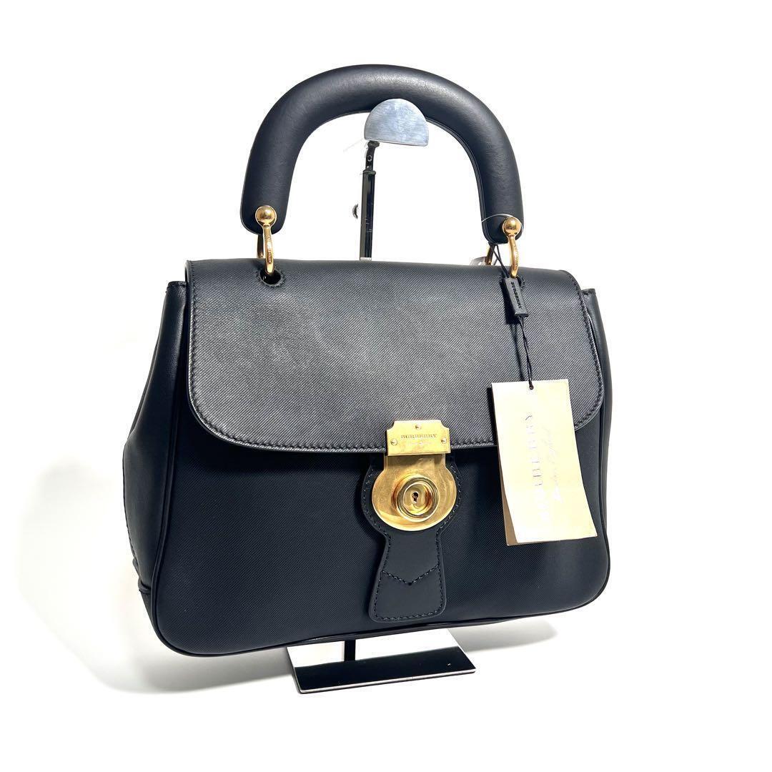 Burberry Medium DK88 Top Handle Handbag Black Leather | eBay Burberry Medium DK88 Top Handle Handbag Black Leather | eBay