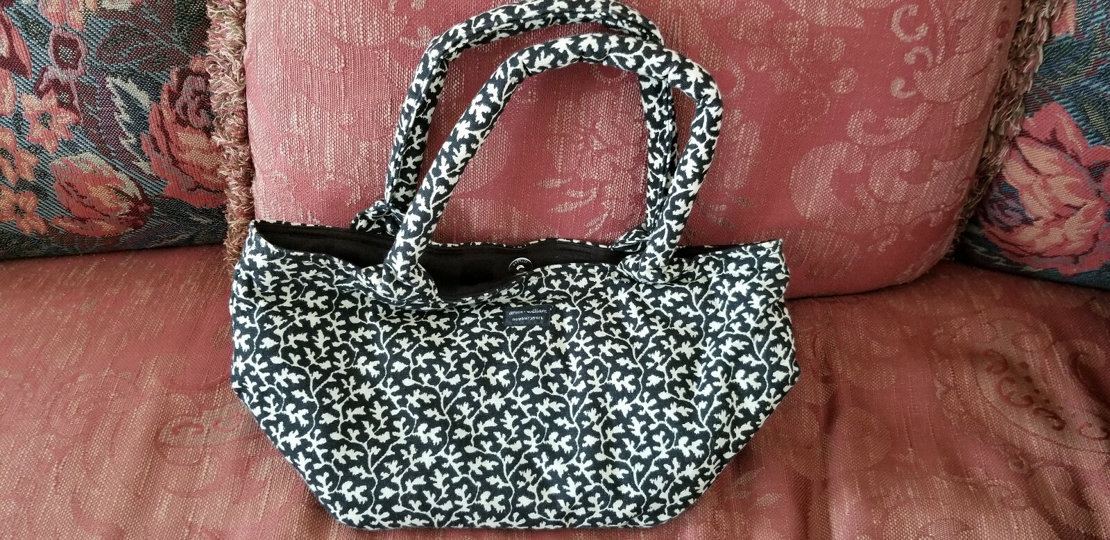 Anna Williams Newburyport Black Teacher Tote Diaper Bag for School-image