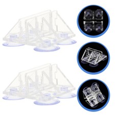 2Pcs Clip Suction Cup Divider Holder Aquarium Fish Tank Breeding Divider
