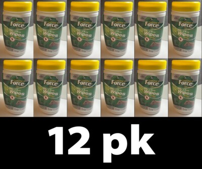 12pk Nature's Force Horse Face & Body Wipes 40ct each Sealed Dented BB 4/27 d11