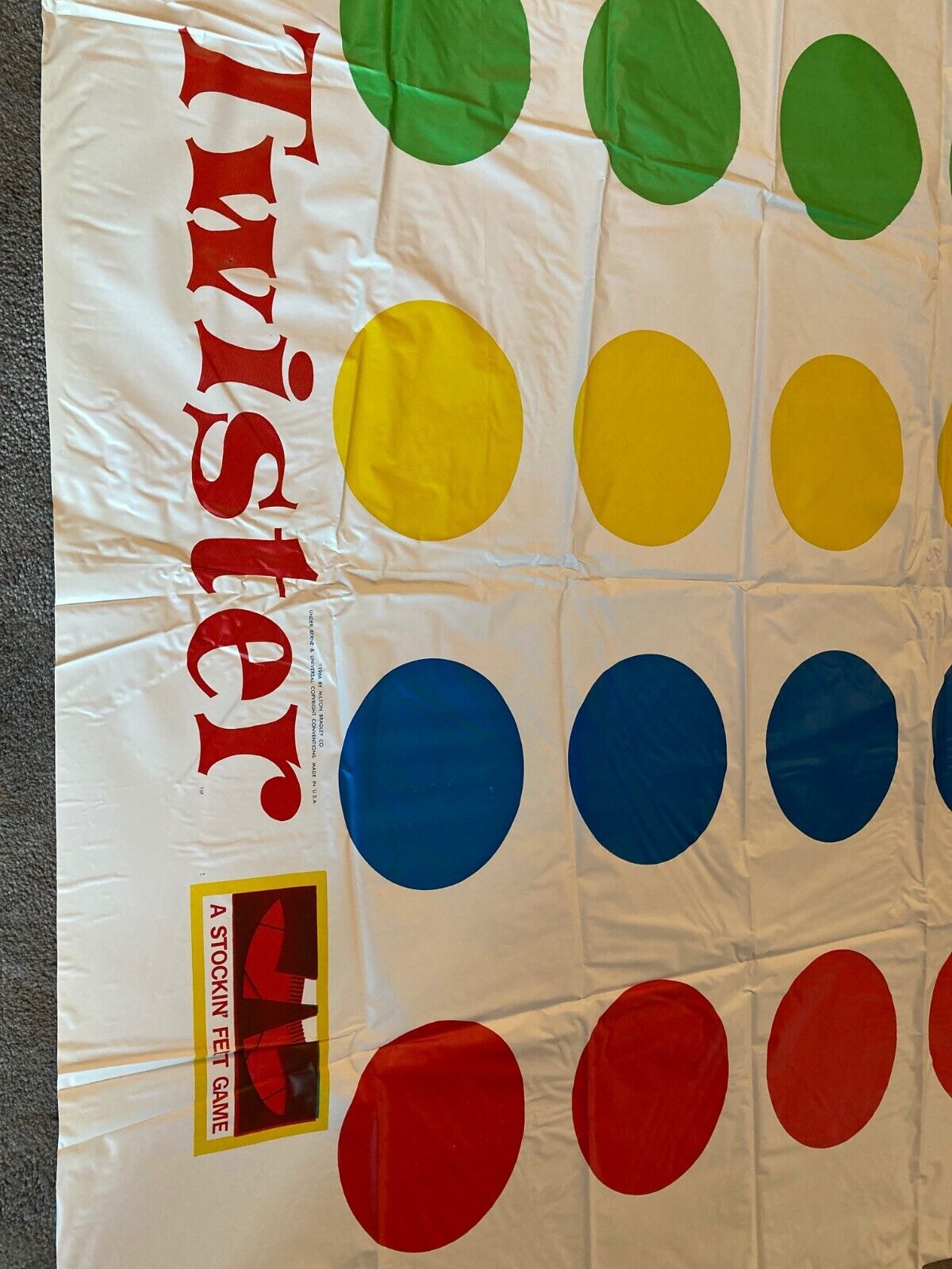 Vintage 1966 Milton Bradley TWISTER GAME Original First 