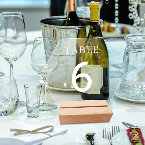 Table Number Plate Menu Display Frame Table Number Sign Card Display Stand - Picture 8 of 14