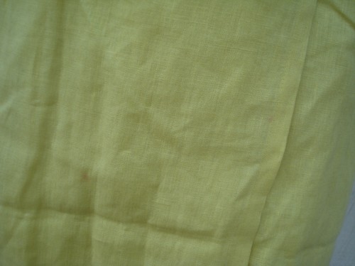 Neu J.Crew gelb Leinen Kurzarm Rüschen Kragen Damen Wickelkleid 0 P - Bild 5 von 11