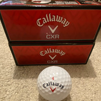 Callaway CXR Tour Preferred White Golf Balls - 6 balls - Golf Ball Set