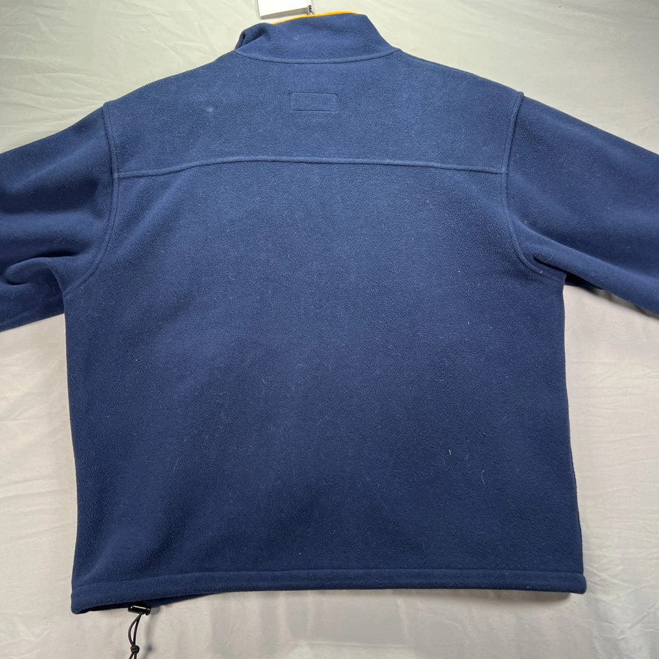 Vintage LL Bean Jacket Mens Large Blue Windbloc Polartec Full Zip Fleece USA 90s - Image 4 of 4