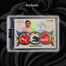 1/1 Gold - Carlos Sainz #SDTRA-CSA  2025 Topps Dynasty F1-Triple Relic Autograph