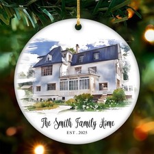 Personalized 2025 First Christmas New Home Ornament   perfect gift for