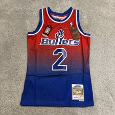 Mitchell & Ness Chris Webber Washington Bullets Jersey Men Sz S Fadeaway 1994-95