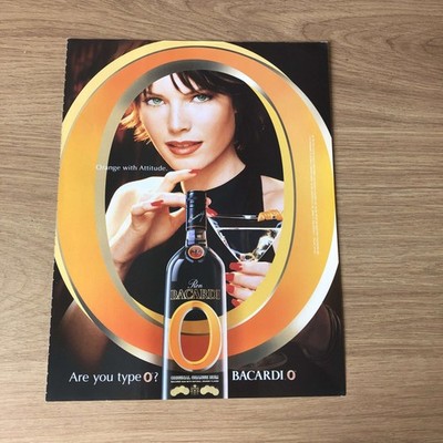 FASH07 ZEITSCHRIFTENWERBUNG 12X9 BACARDI O - ORIGINAL ORANGE RUM