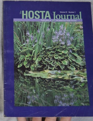 The Hosta Journal Vol 31 Number 1 2000 The American Hosta Society
