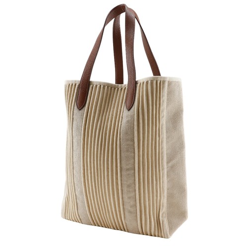 HERMES Kabas Calicut Tote Bag Verkaufsware beige Canvas unisex - Bild 2 von 11