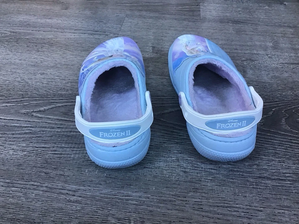 Crocs Disney Frozen 2 Elsa Forrado Aislado Invierno Zapatos Niños Niñas Talla J 2 Foto 3 de 4
