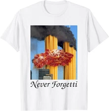 Never Forgetti Funny Spaghetti Meme T-Shirt