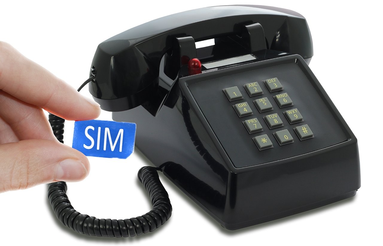 Opis PushMeFon Mobile 4G Desk Phone - Retro GSM Home Senior 