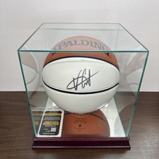 Vince Carter Signed Full Size Basketball Spalding JSA COA W/ Glass Display Case