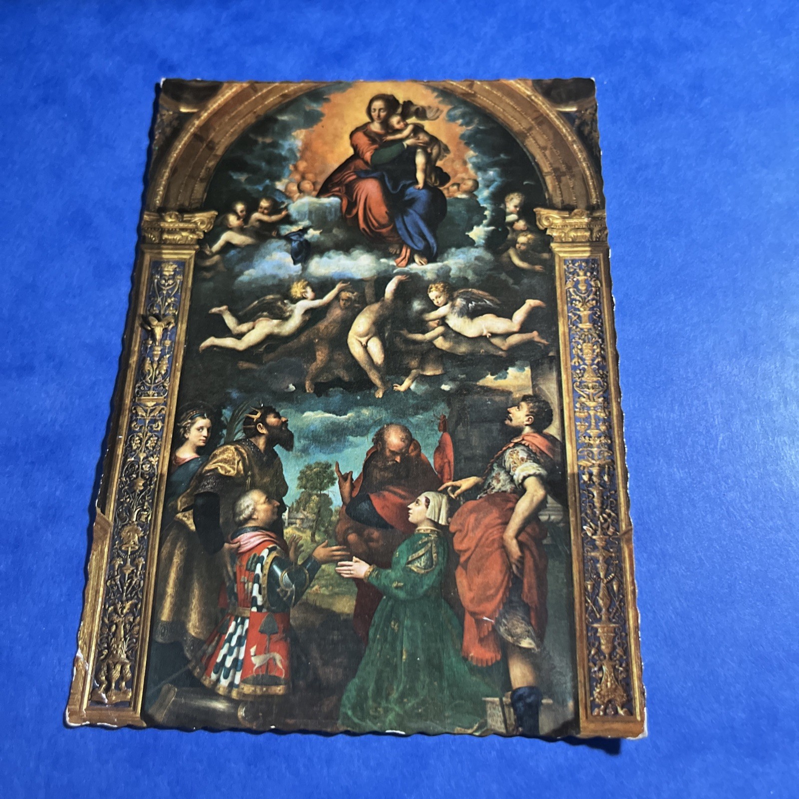 CARTOLINA COLORI COLLEZIONE CREMONA ABBAZIA AN SIGISMONDO  - VIAGGIATA