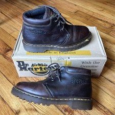 Vintage Dr. Martens dark brown ankle boots Made in England size 5