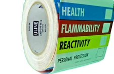 ULINE S-2889 HMIL D.O.T. Labels - 4 x 4" For Shipping