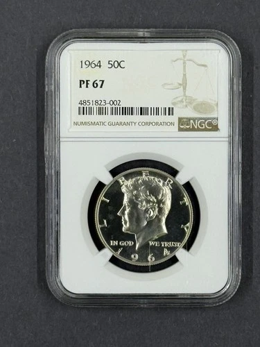 1964 50C (Proof 67) Kennedy Half Dollar