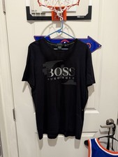 Hugo Boss Men's Crew Neck T-Shirt Short Sleeve Gray/Black, Size XL