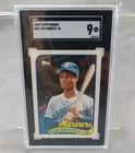 Vintage Seattle Mariners Baseball Card Ken Griffey Jr 1989 Topps Traded SGC 9 RC