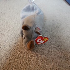 Spike the Rhino TY Beanie Baby 1996 Stuffed Animal Toy