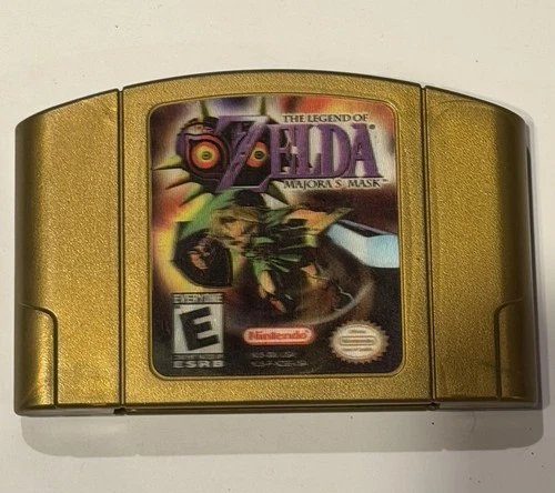 The Legend of ZELDA: Majora's Mask N64 GOLD HOLOGRAPHIC Collector's Edition Rare