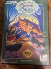 Beauty and the Beast: Roar of the Beast Sega Genesis Complete in Box CIB Tested