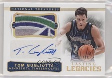 2017-18 National Treasures Lasting Legacies Prime 21/25 Tom Gugliotta Auto 11jf