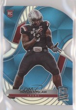 2020 Panini Spectra Rookies Neon Blue Prizm Die-Cut 16/50 Javon Kinlaw #186 1l2