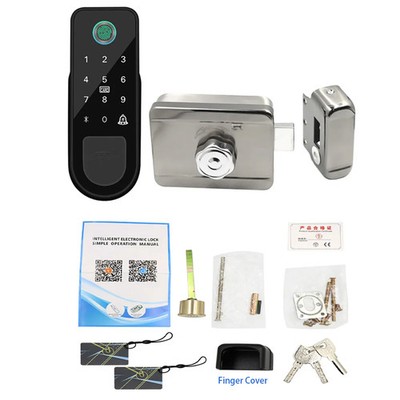 Tuya Smart Bluetooth Türschloss Felgenriegel Passwort RFID Karte elektronisches Torschloss