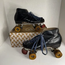 Vintage Riedell 265 Sure-Grip Cyclone Skates w/ Rannalli Pro-Line Wheels Sz 8