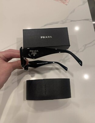 Prada PR 08YS Women's Sunglasses - Black/Dark Grey (1AB5S0)