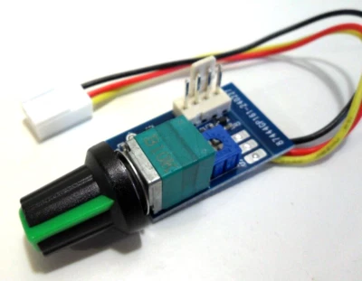 NUGGETWORKS Mini Inline Fan Speed Controller 4pin PWM for PC Computer Fan 80mm 120mm 140mm