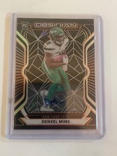 2020 Obsidian Football Denzel Mims Autographed no.125