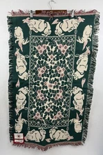 The Rug Barn American Classics 100% Cotton Country Rabbits Woven Rug 29"x48"