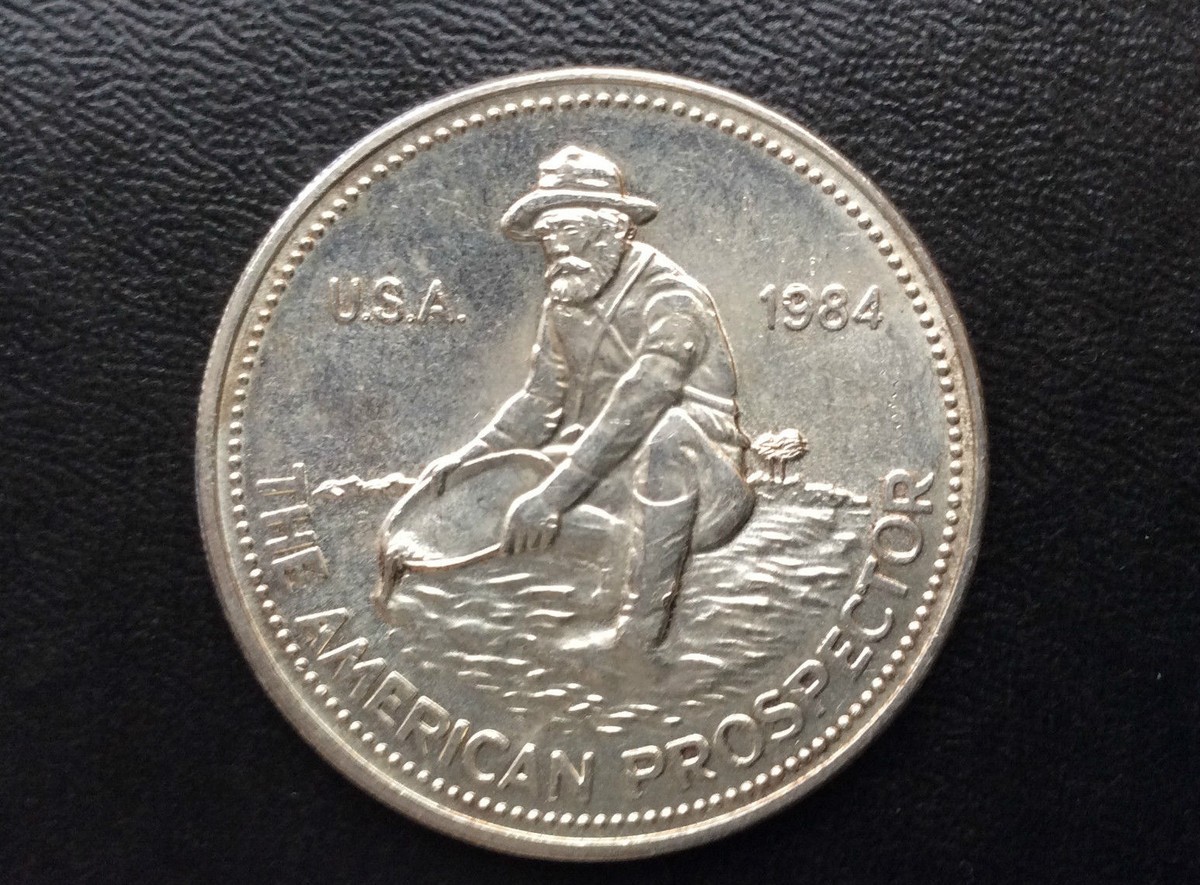 1984 Engelhard The American Prospector Silver Medal A0279 | eBay